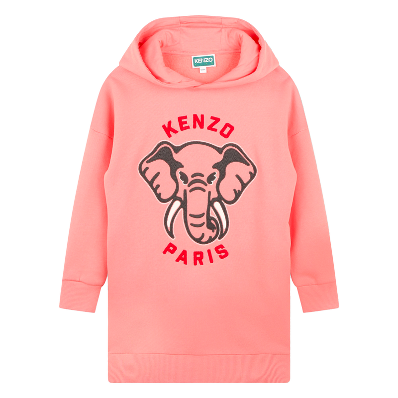 Robe en molleton &agrave; capuche KENZO KIDS 
                        FILLE