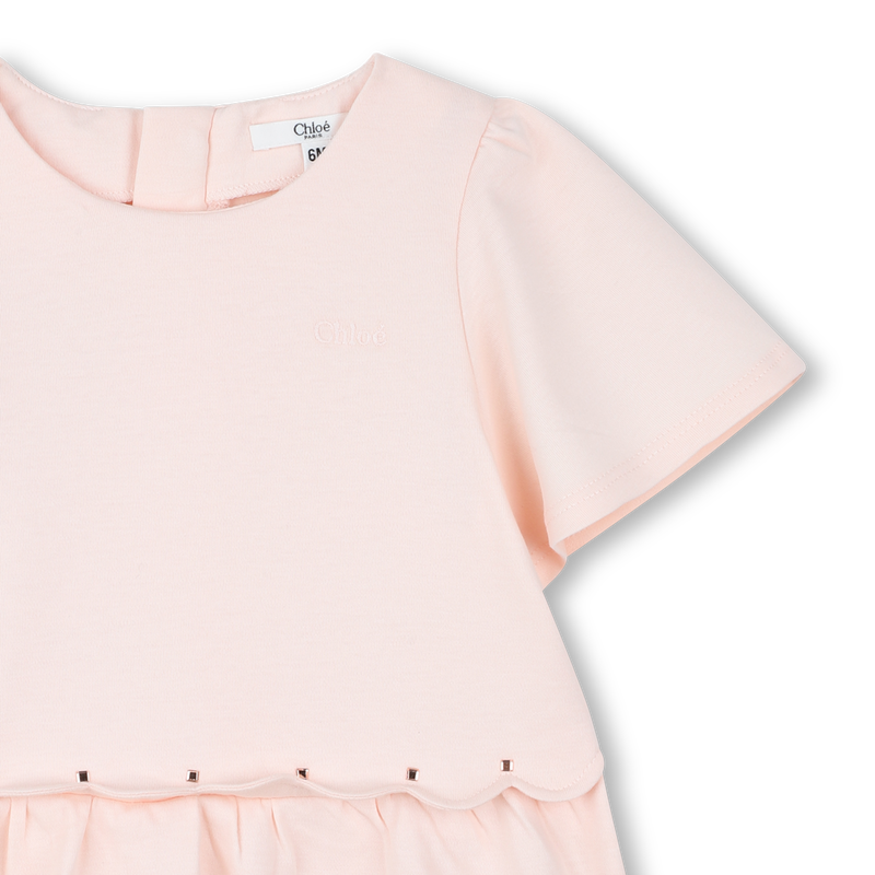 Robe &eacute;vas&eacute;e avec festons CHLOE 
                        FILLE