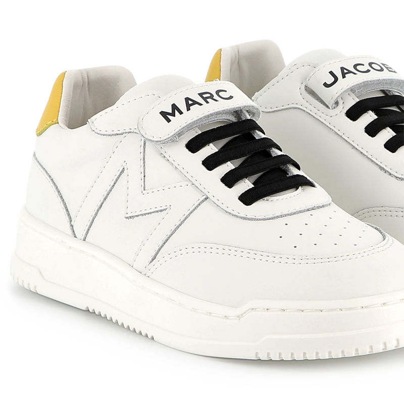 Baskets en cuir à fermeture par bandes auto aggrip THE MARC JACOBS 
                    GARCON