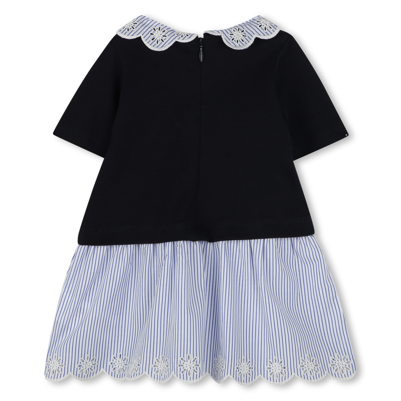 Robe bimatière avec col CHLOE 
                    FILLE