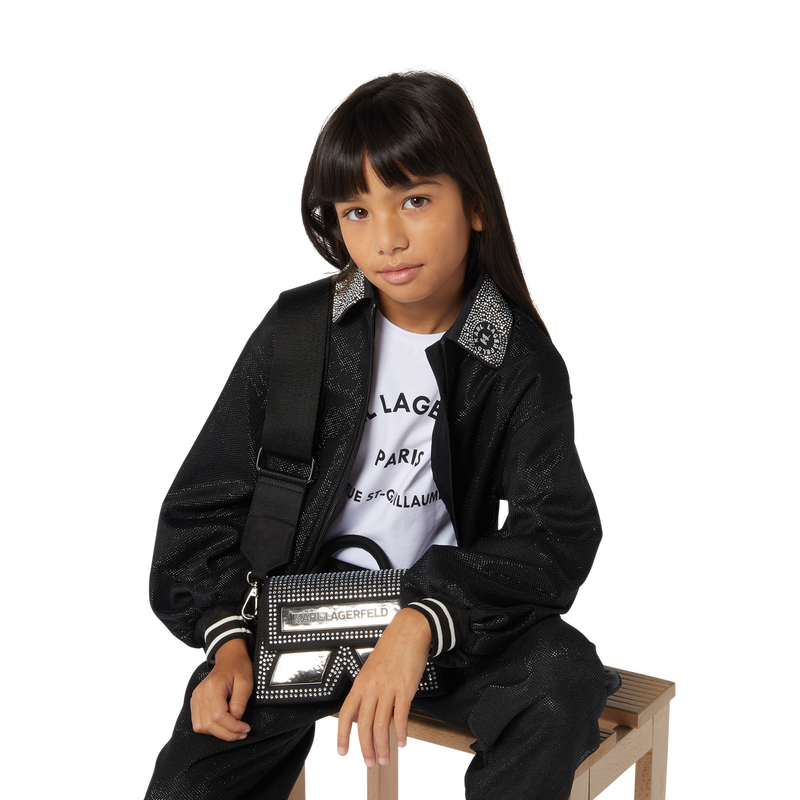 T-shirt avec imprim&eacute; plac&eacute; KARL LAGERFELD KIDS 
                        FILLE