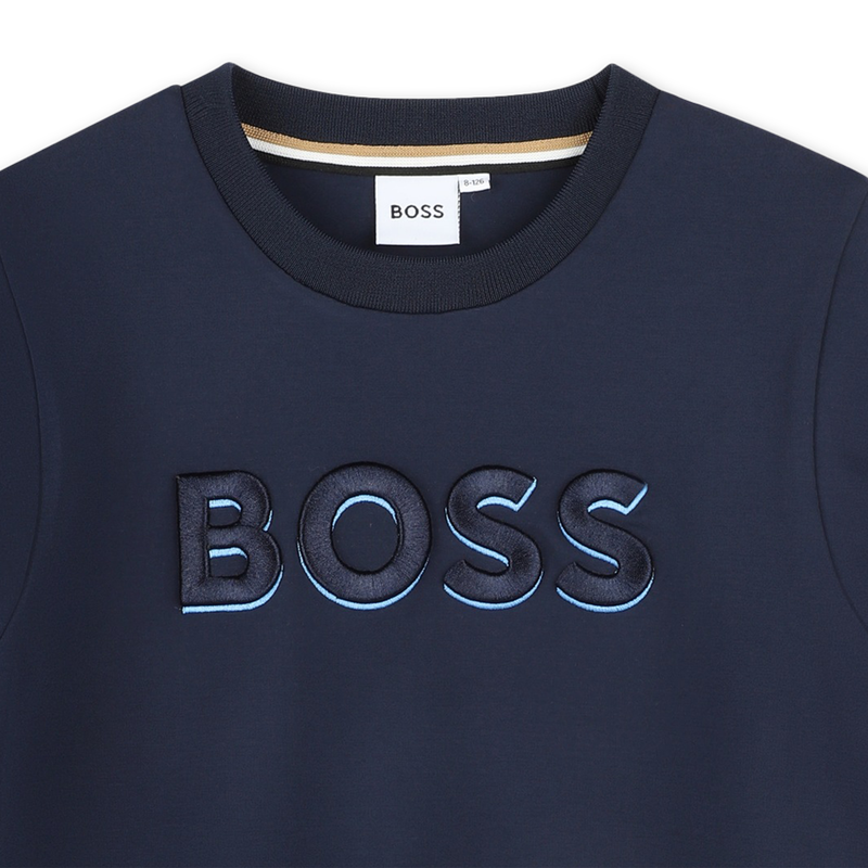 Sweat-shirt brod&eacute; BOSS 
                        FILLE