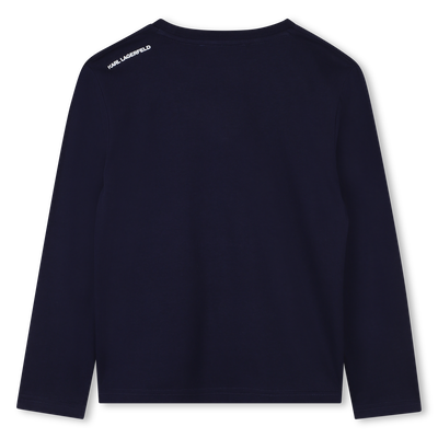 T-shirt à manches longues KARL LAGERFELD KIDS GARCON