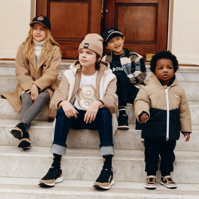 Blouson à capuche réversible BOSS 
                    GARCON