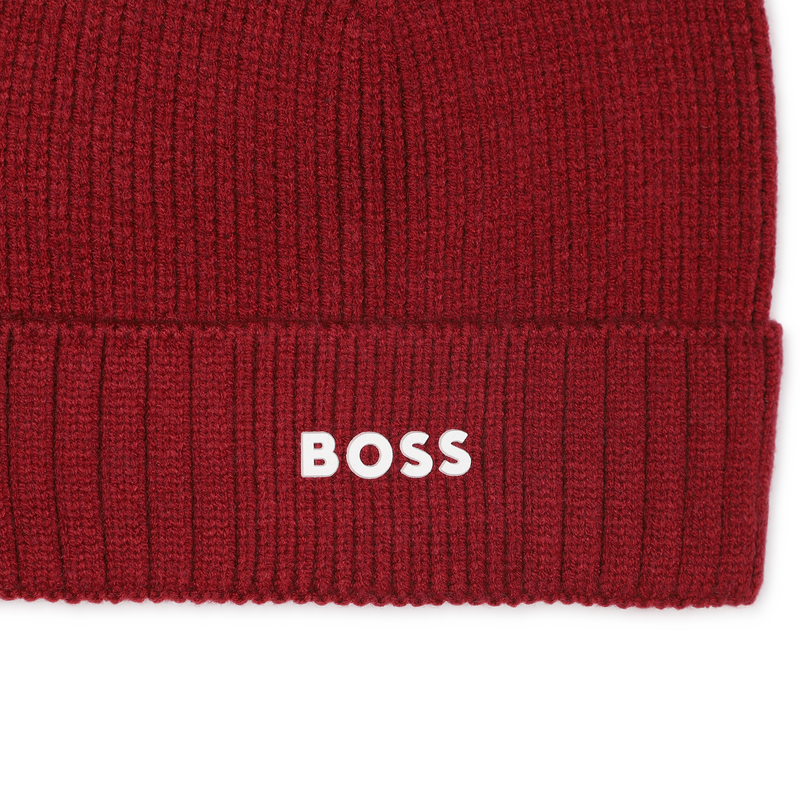 Bonnet tricot avec sigle BOSS 
                    GARCON