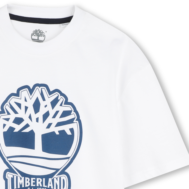 T-shirt bicolore avec logo TIMBERLAND 
                    GARCON