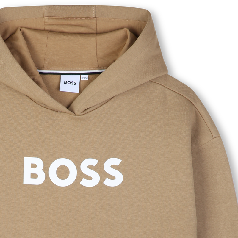 Sweat-shirt-shirt &agrave; capuche BOSS 
                        GARCON
