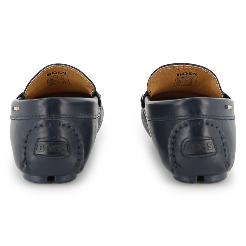 MOCASSINS EN CUIR DE VACHETTE BOSS 
                        GARCON