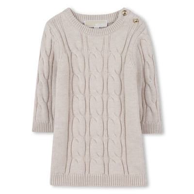Robe en tricot avec torsades MICHAEL KORS FILLE