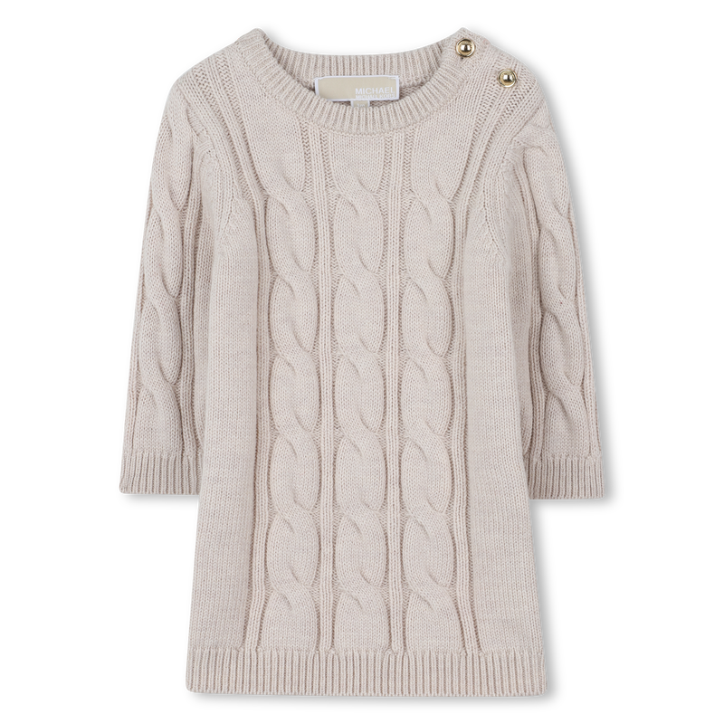 Robe en tricot avec torsades MICHAEL KORS 
                    FILLE