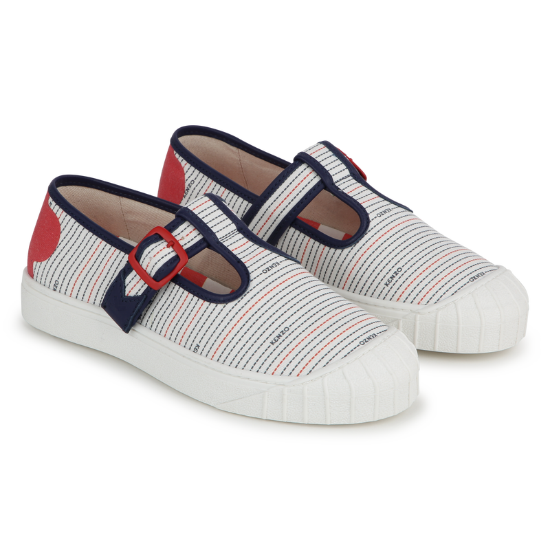 Baskets à boucles en toile KENZO KIDS 
                    UNISEXE