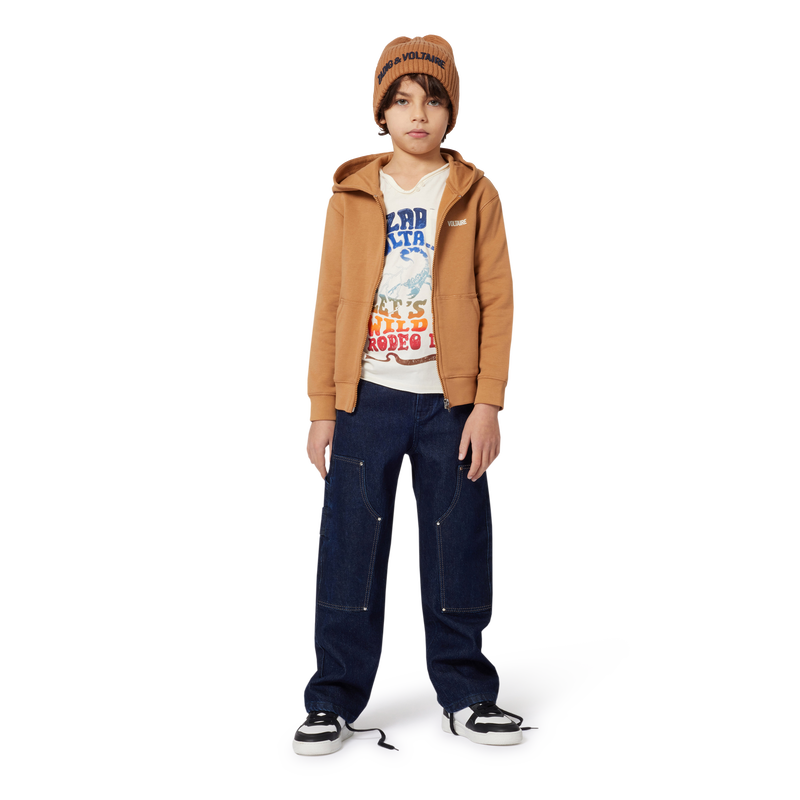 Jean large avec surpiq&ucirc;res ZADIG & VOLTAIRE 
                        GARCON