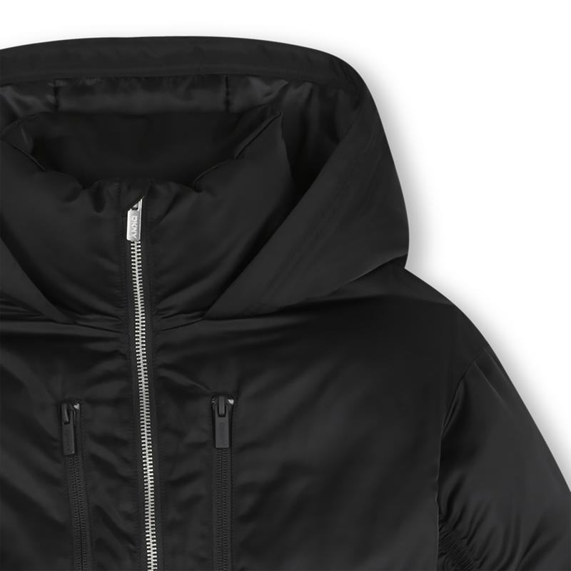 Parka d&eacute;perlante &agrave; capuche DKNY 
                        FILLE