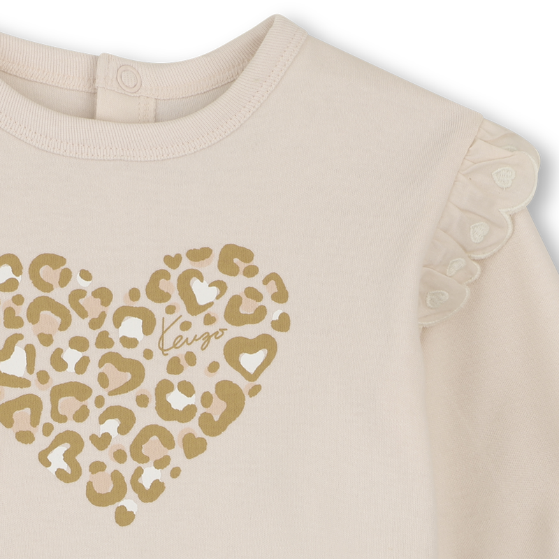 Ensemble Sweat-shirt, pantalon et doudou KENZO KIDS 
                        FILLE