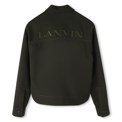Chemise imprimé brodé avec logo LANVIN FILLE