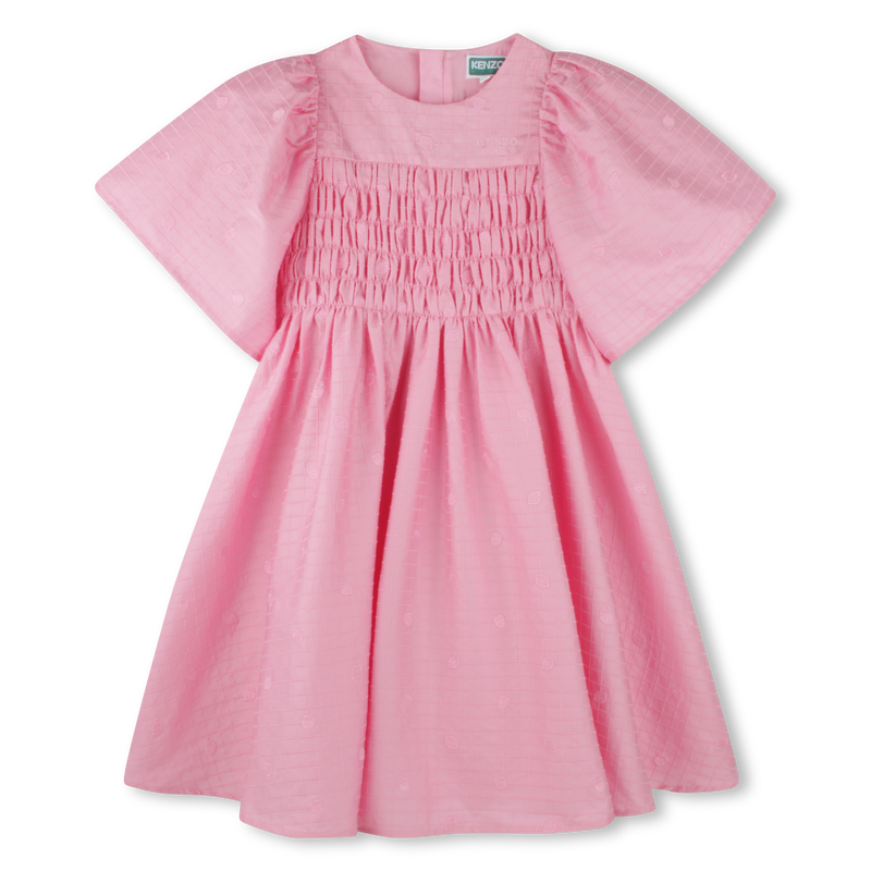 Robe brod&eacute;e en satin de coton KENZO KIDS 
                        FILLE