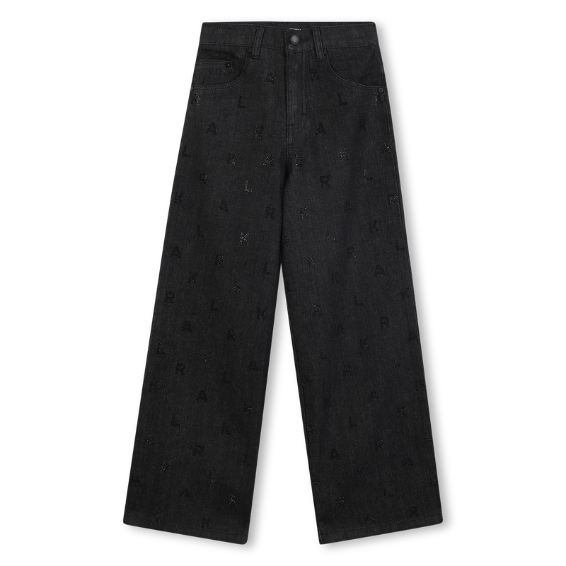 Pantalon en denim KARL LAGERFELD KIDS 
                    FILLE