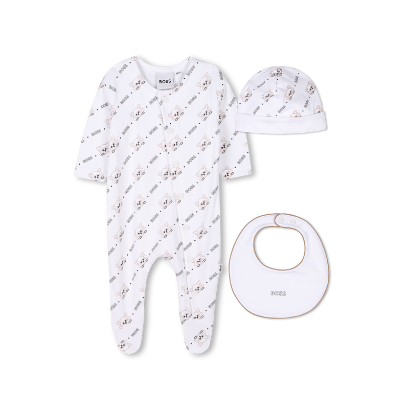 Ensemble pyjama, bonnet et bavoir BOSS 
                    UNISEXE