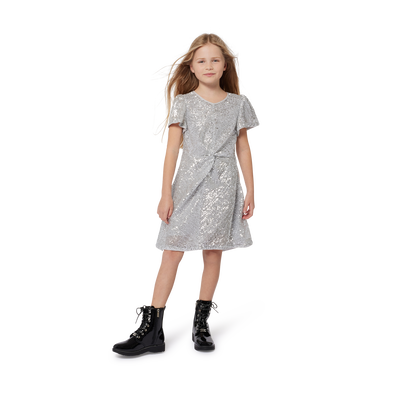 Robe zippée ornée de sequins MICHAEL KORS FILLE