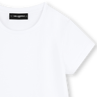 Robe &agrave; manches courtes brod&eacute;e KARL LAGERFELD KIDS 
                    FILLE