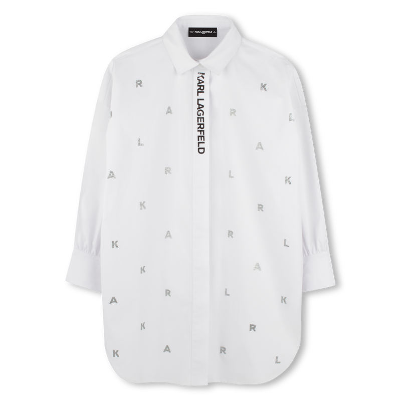 Robe chemise à manches longues KARL LAGERFELD KIDS 
                    FILLE