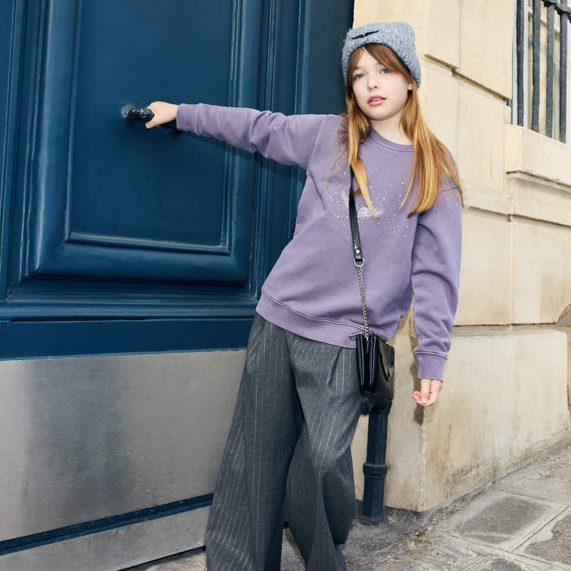 Sweat long illustration contrast&eacute;e ZADIG & VOLTAIRE 
                        FILLE