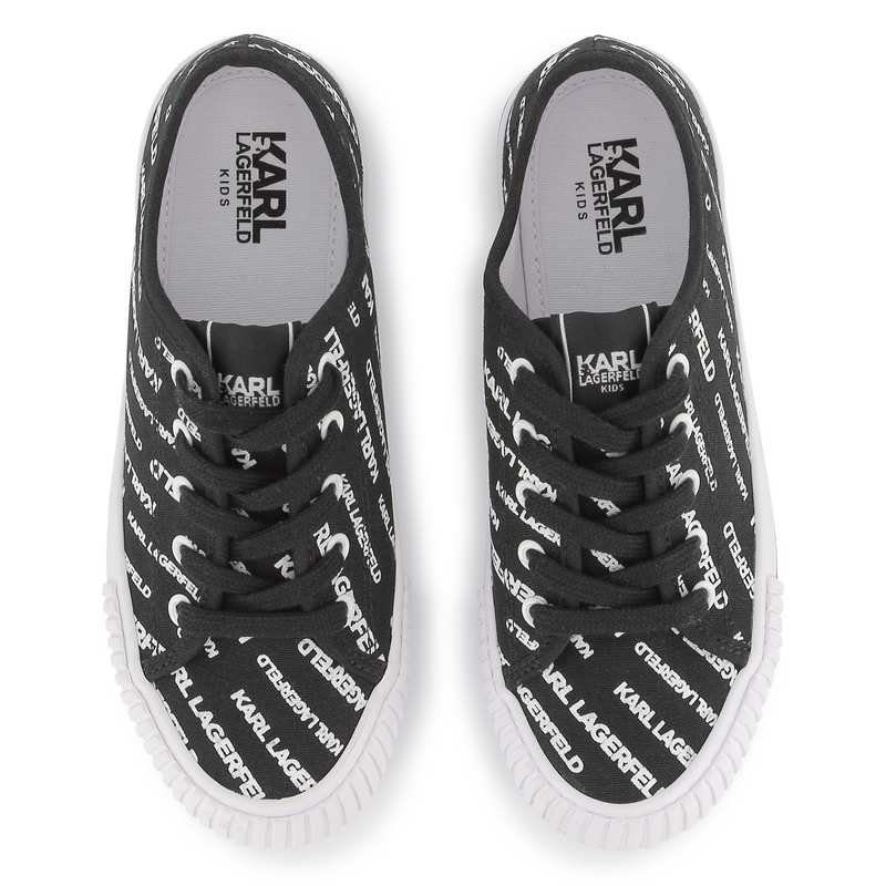 Baskets &agrave; lacets imprim&eacute; sigl&eacute; KARL LAGERFELD KIDS 
                        GARCON