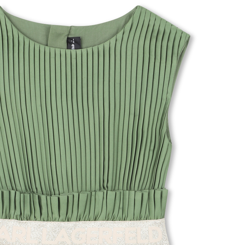 ROBE MANCHES COURTES PLISSEE KARL LAGERFELD KIDS 
                        FILLE