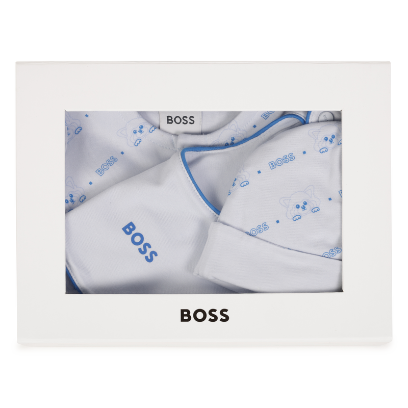 Ensemble pyjama, bonnet et bavoir BOSS 
                    GARCON