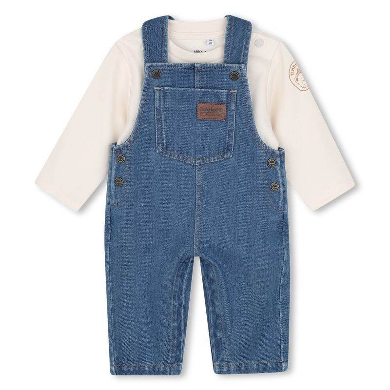 Ensemble salopette et tee-shirt TIMBERLAND 
                        GARCON