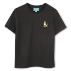 T-shirt en coton &agrave; badge brod&eacute; KENZO KIDS 
                    UNISEXE