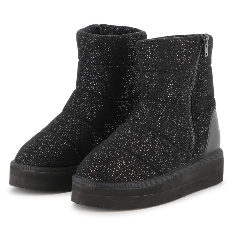 Bottine en textile pailleté KARL LAGERFELD KIDS 
                    FILLE