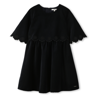Robe avec broderies fleurs ajourées CHLOE FILLE