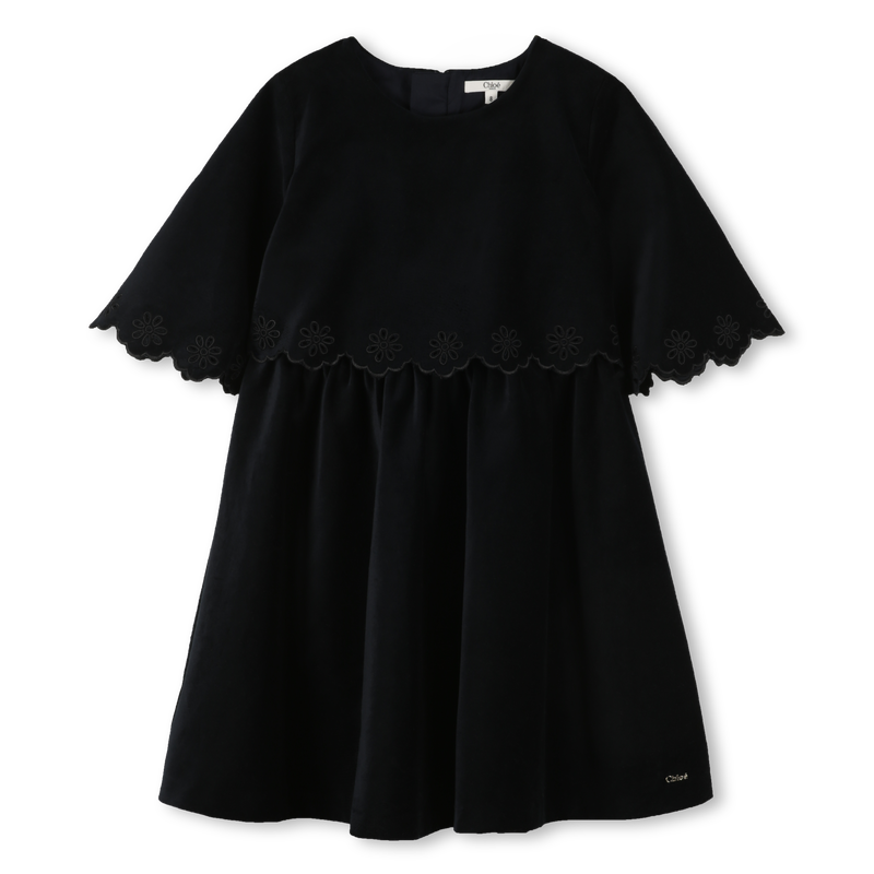 Robe avec broderies fleurs ajourées CHLOE 
                    FILLE