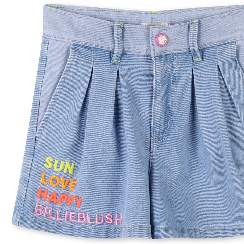 Short en jean taille r&eacute;glable BILLIEBLUSH 
                        FILLE