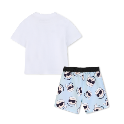 ENSEMBLE T-SHIRT ET SHORT DE BAIN KARL LAGERFELD KIDS GARCON