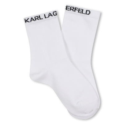 Chaussettes avec jacquard KARL LAGERFELD KIDS UNISEXE