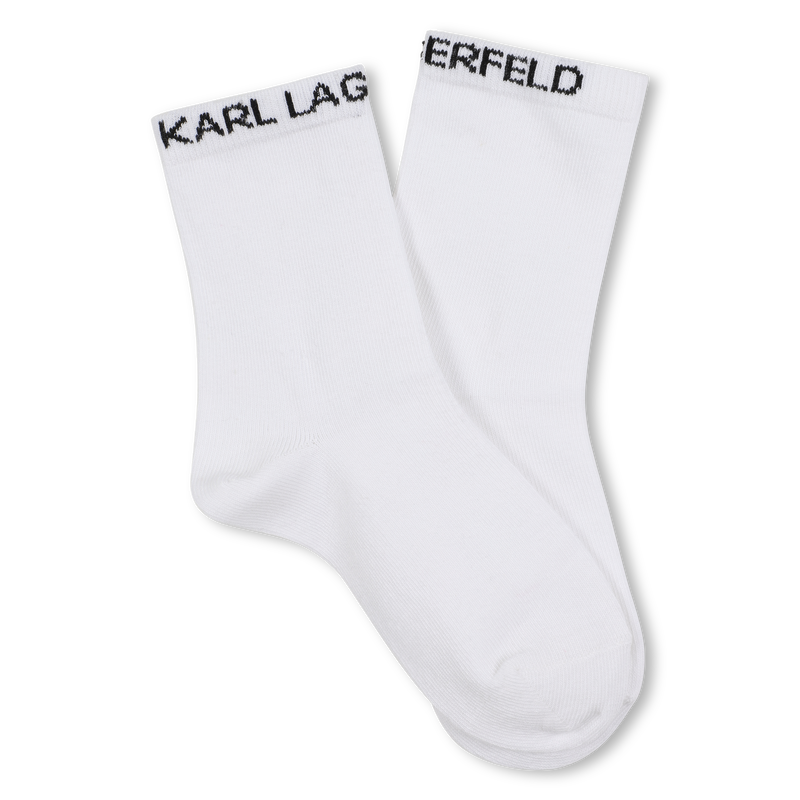 Chaussettes avec jacquard KARL LAGERFELD KIDS 
                        UNISEXE