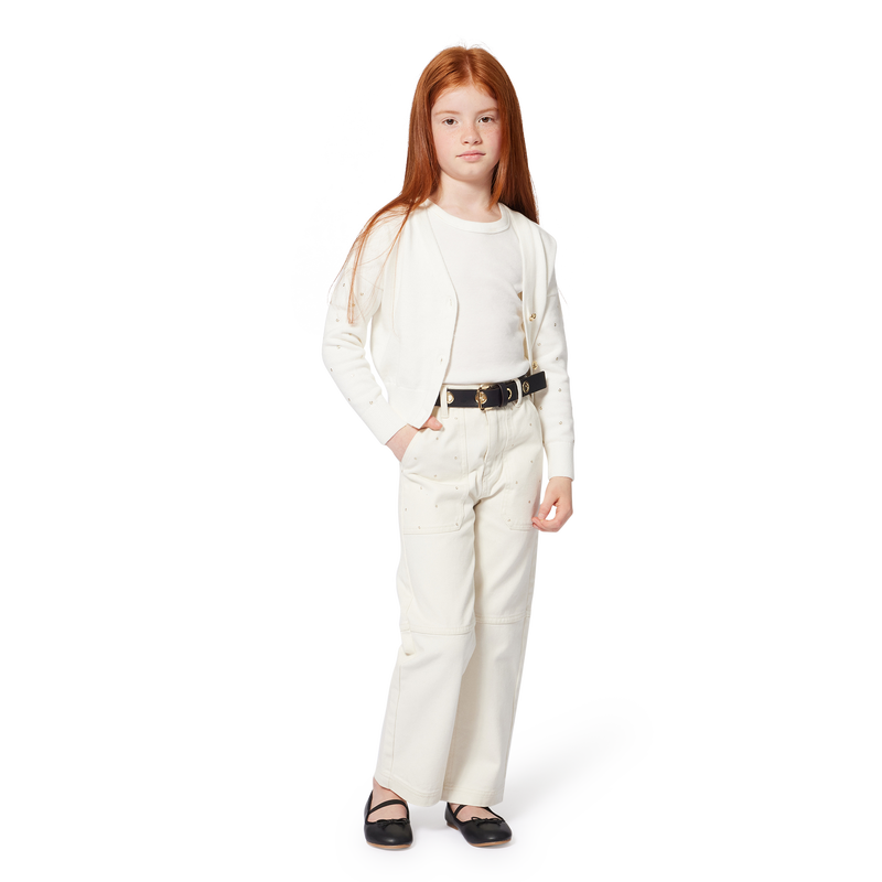 Cardigan boutonné en tricot MICHAEL KORS 
                    FILLE