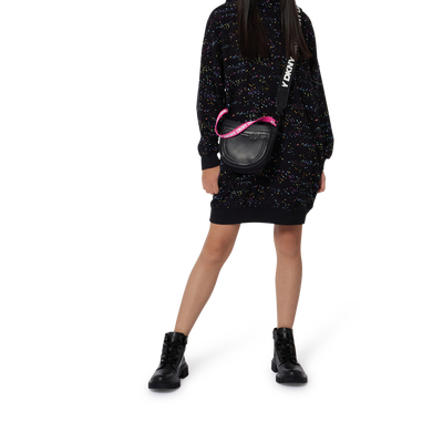 Bonnet &agrave; revers en tricot DKNY FILLE