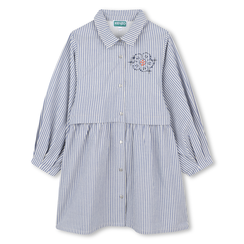 Robe chemise à rayures fines KENZO KIDS 
                    FILLE