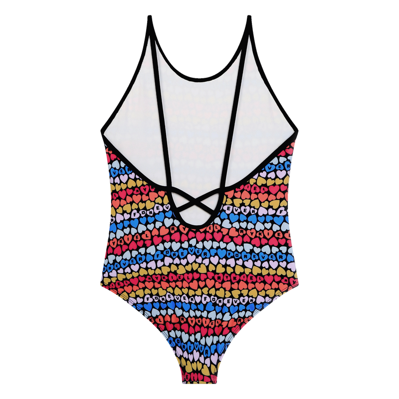 Maillot 1 pièce imprimé coeurs SONIA RYKIEL 
                    FILLE