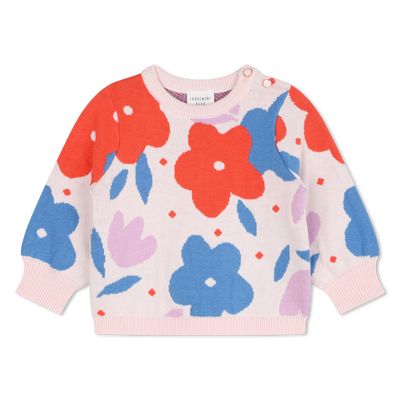 Pull en tricot motif fleurs CARREMENT BEAU FILLE