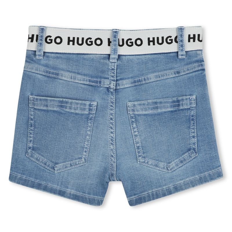 Short en jean &agrave; poches Hugo 
                        FILLE