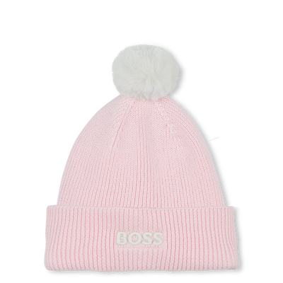 Bonnet tricot avec pompon BOSS FILLE