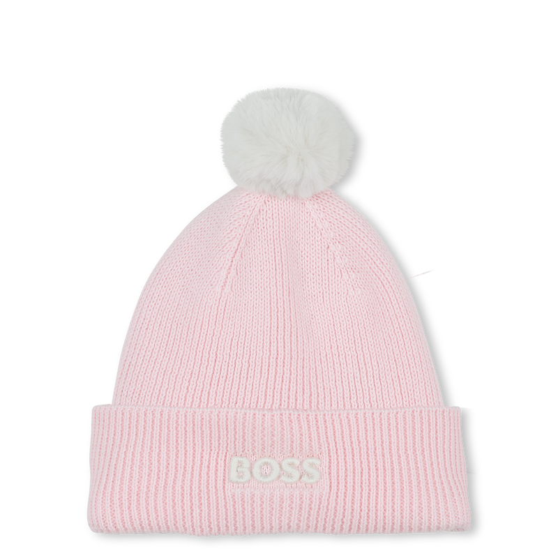 Bonnet tricot avec pompon BOSS 
                    FILLE