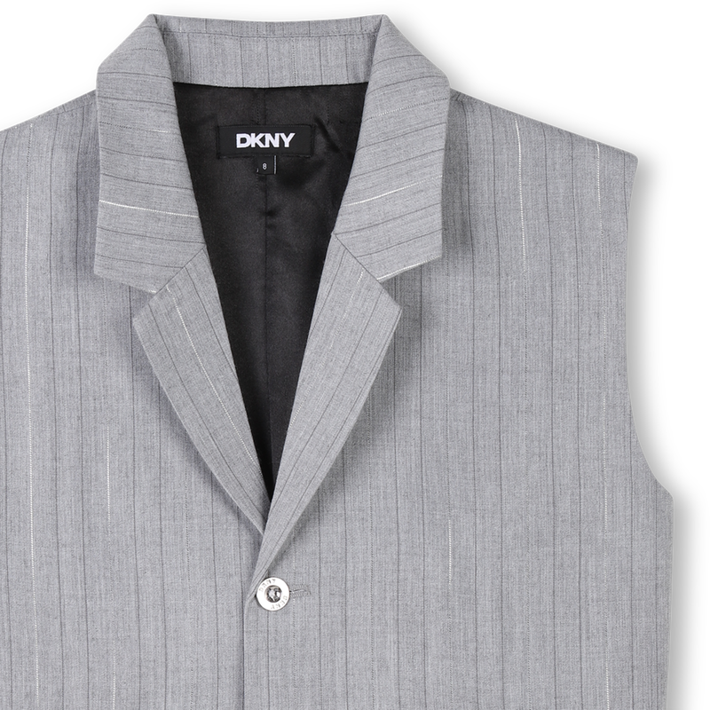 Veste sans manche à rayures DKNY 
                    FILLE
