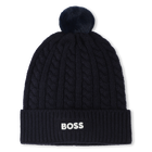 Bonnet tricot torsad&eacute;, BLEU CARGO, hi-res