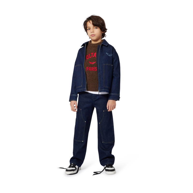 Jean large avec surpiq&ucirc;res ZADIG & VOLTAIRE 
                        GARCON