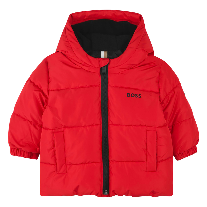 Doudoune &agrave; capuche d&eacute;perlante BOSS 
                        GARCON